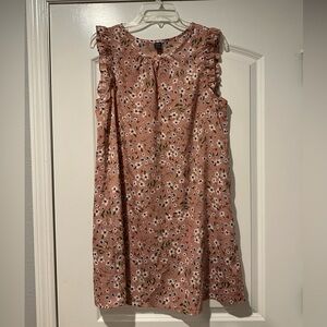 SHEIN dress with ruffled sleeves and flowers